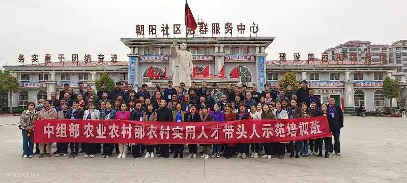 中组部 农业农村部农村实用人才带头人示范培训班到朝阳社区参观学习